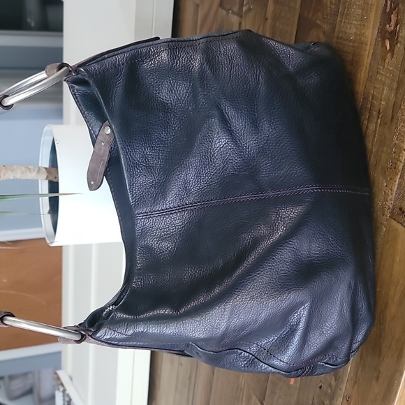 Sigrid Olsen Vintage 90's Leather Hardware Hobo Shoulder Bag - Picture 5 of 9